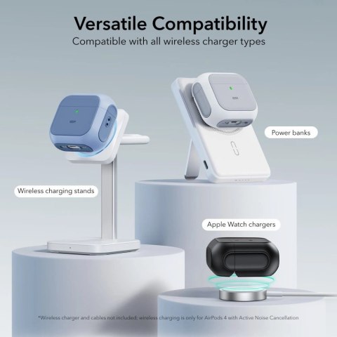 Etui ESR Orbit Halolock MagSafe na Apple AirPods 4 - białe Etui ESR Orbit Halolock MagSafe na Apple AirPods 4 - białe