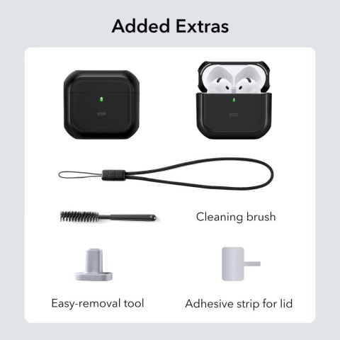 Etui ESR Orbit Halolock MagSafe na Apple AirPods 4 - czarne