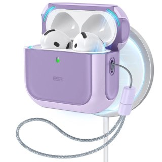 Etui ESR Orbit Halolock MagSafe na Apple AirPods 4 - fioletowe