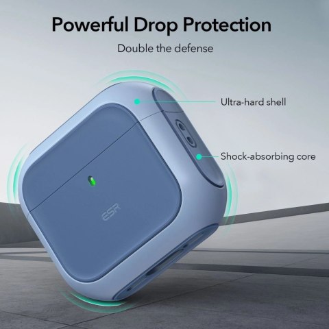 Etui ESR Orbit Halolock MagSafe na Apple AirPods 4 - niebieskie Etui ESR Orbit Halolock MagSafe na Apple AirPods 4 - niebieskie