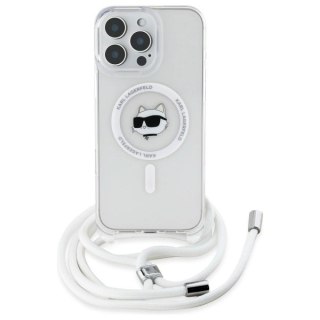 Etui Karl Lagerfeld IML Choupette Head & Cord Magsafe na iPhone 16 Pro - przezroczysty