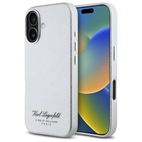 Etui Karl Lagerfeld hotel RSG na iPhone 16 - szare Etui Karl Lagerfeld hotel RSG na iPhone 16 - szare