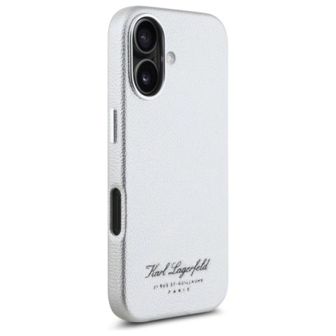 Etui Karl Lagerfeld hotel RSG na iPhone 16 - szare Etui Karl Lagerfeld hotel RSG na iPhone 16 - szare