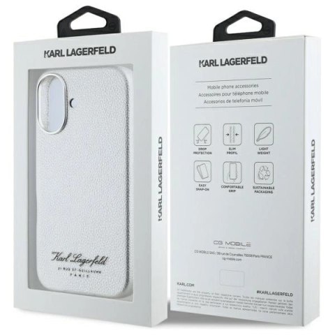 Etui Karl Lagerfeld hotel RSG na iPhone 16 - szare Etui Karl Lagerfeld hotel RSG na iPhone 16 - szare