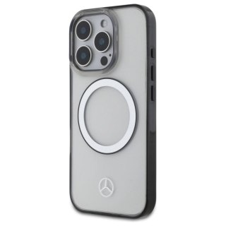 Etui Mercedes Printed logo MagSafe na iPhone 16 Pro Max - przezroczyste