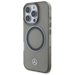 Etui Mercedes Silver Ring MagSafe na iPhone 16 Pro Max - czarne