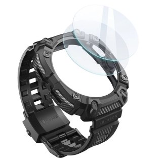 Etui Supcase IBLSN ArmorBOX & Tempered Glass 2-PACK na Samsung Galaxy Watch Ultra (47 MM) - czarne