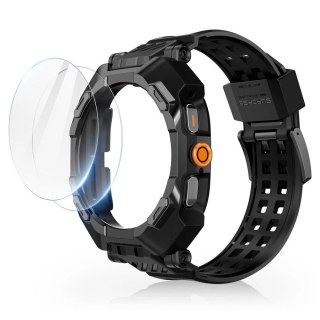 Etui Supcase Unicorn Beetle Pro & Tempered Glass 2-PACK na Samsung Galaxy Watch Ultra (47 MM) - czarne