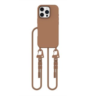 Etui Tech-Protect MagNecklace MagSafe na iPhone 16 Pro Max - brązowe
