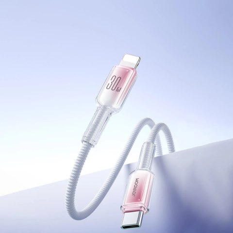 Kabel Joyroom S-A42 Crystal-Clear Series 30W USB-C - Lightning 1,2m - biały