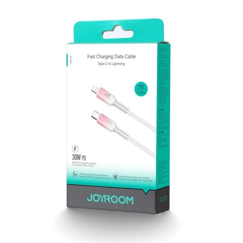 Kabel Joyroom S-A42 Crystal-Clear Series 30W USB-C - Lightning 1,2m - biały