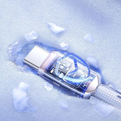 Kabel Joyroom S-A42 Crystal-Clear Series 60W USB-C - USB-C 1,2m - biały