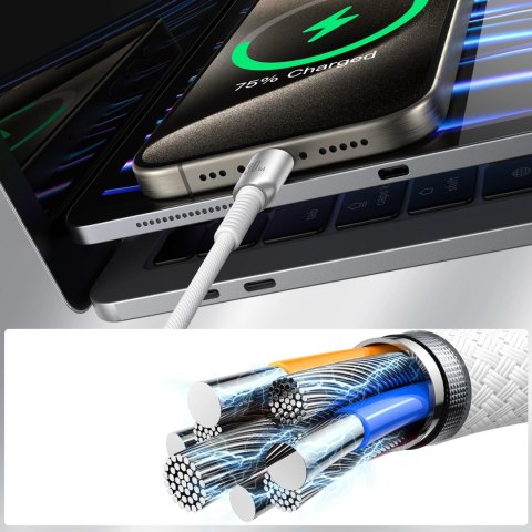Kabel Joyroom S-A51 Cutting-Edge Series 30W USB-C - Lightning 1,2m - szary