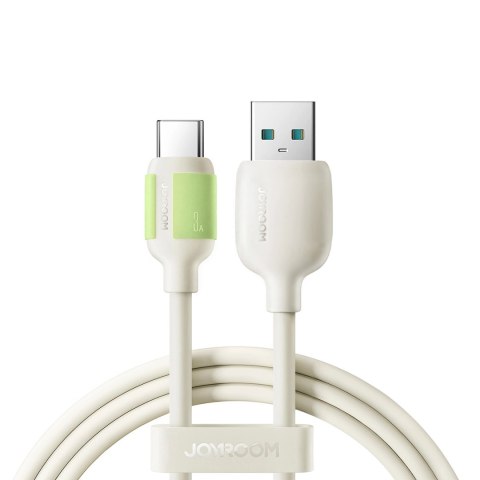 Kabel Joyroom S-A53 3A USB-A - USB-C z fluorescencyjną końcówką 1,2 m - beżowy Kabel Joyroom S-A53 3A USB-A - USB-C z fluorescencyjną końcówką 1,2 m - beżowy
