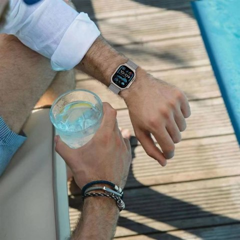 Pasek Tech-Protect Milano na Apple Watch 6 / 7 / 8 / 9 / 10 / SE / Ultra 1 / 2 (44 / 45 / 46 / 49 MM) - tytanowy Pasek Tech-Protect Milano na Apple Watch 6 / 7 / 8 / 9 / 10 / SE / Ultra 1 / 2 (44 / 45 / 46 / 49 MM) - tytanowy