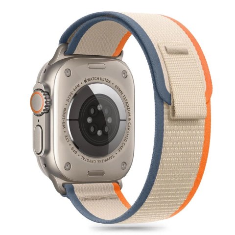 Pasek Tech-Protect Nylon Stripe na Apple Watch 6 / 7 / 8 / 9 / 10 / SE / Ultra 1 / 2 (44 / 45 / 46 / 49 MM) - beżowy Pasek Tech-Protect Nylon Stripe na Apple Watch 6 / 7 / 8 / 9 / 10 / SE / Ultra 1 / 2 (44 / 45 / 46 / 49 MM) - beżowy