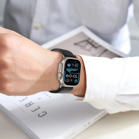 Pasek Tech-Protect Nylon Stripe na Apple Watch 6 / 7 / 8 / 9 / 10 / SE / Ultra 1 / 2 (44 / 45 / 46 / 49 MM) - szary Pasek Tech-Protect Nylon Stripe na Apple Watch 6 / 7 / 8 / 9 / 10 / SE / Ultra 1 / 2 (44 / 45 / 46 / 49 MM) - szary