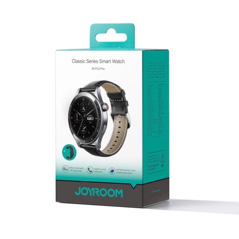 Smartwatch Joyroom Classic Series JR-FC2 Pro z funkcją odbierania połączeń - ciemnoszary Smartwatch Joyroom Classic Series JR-FC2 Pro z funkcją odbierania połączeń - ciemnoszary