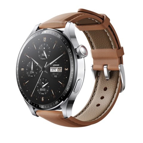 Smartwatch Joyroom Classic Series JR-FC2 Pro z funkcją odbierania połączeń - srebrny Smartwatch Joyroom Classic Series JR-FC2 Pro z funkcją odbierania połączeń - srebrny