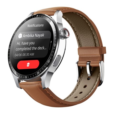Smartwatch Joyroom Classic Series JR-FC2 Pro z funkcją odbierania połączeń - srebrny Smartwatch Joyroom Classic Series JR-FC2 Pro z funkcją odbierania połączeń - srebrny