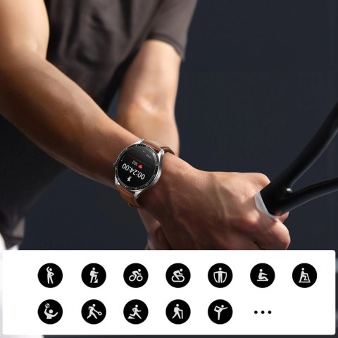 Smartwatch Joyroom Classic Series JR-FC2 Pro z funkcją odbierania połączeń - srebrny Smartwatch Joyroom Classic Series JR-FC2 Pro z funkcją odbierania połączeń - srebrny
