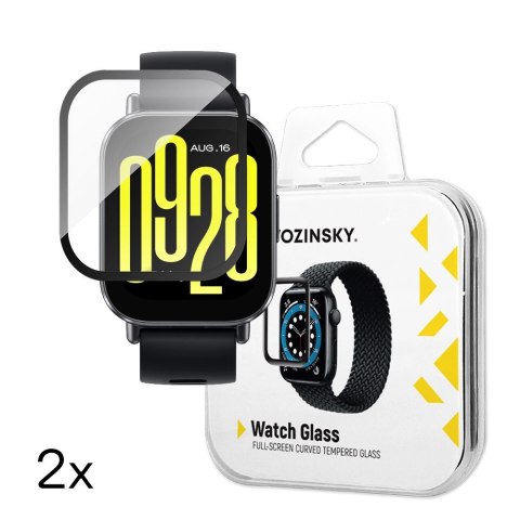 Szkło hartowane Wozinsky Full Glue do Xiaomi Redmi Watch 5 Active (2 szt.) Szkło hartowane Wozinsky Full Glue do Xiaomi Redmi Watch 5 Active (2 szt.)