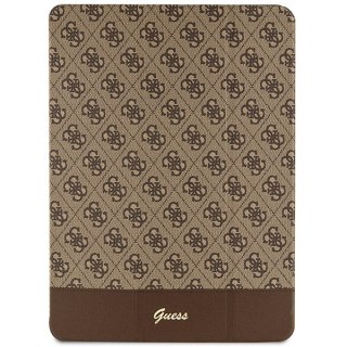 Guess etui do iPad Pro 12,9" GUFCP12PS4SGW brązowe Allover 4G Stripe