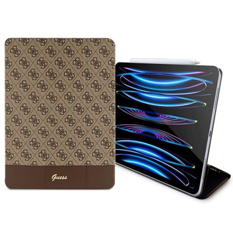 Guess etui do iPad Pro 12,9" GUFCP12PS4SGW brązowe Allover 4G Stripe Guess etui do iPad Pro 12,9" GUFCP12PS4SGW brązowe Allover 4G Stripe