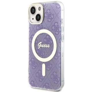 Guess nakładka do iPhone 14 6,1" GUHMP14SH4STU fioletowa hardcase Magsafe IML 4G