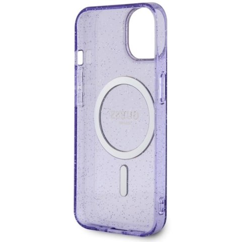 Guess nakładka do iPhone 14 6,1" GUHMP14SHCMCGU fioletowa hardcase Magsafe IML Glitter Gold Guess nakładka do iPhone 14 6,1" GUHMP14SHCMCGU fioletowa hardcase Magsafe IML Glitter Gold
