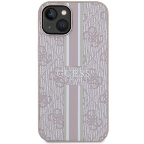 Guess nakładka do iPhone 14 6,1" GUHMP14SP4RPSP pink harcase Magsafe 4G Printed Stripes Guess nakładka do iPhone 14 6,1" GUHMP14SP4RPSP pink harcase Magsafe 4G Printed Stripes