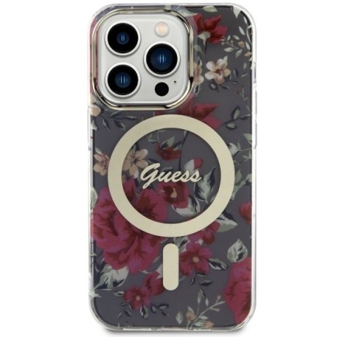 Guess nakładka do iPhone 14 Pro 6,1" GUHMP14LHCFWSA khaki hardcase Magsafe IML Flower Guess nakładka do iPhone 14 Pro 6,1" GUHMP14LHCFWSA khaki hardcase Magsafe IML Flower