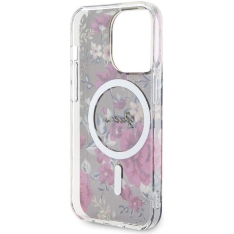 Guess nakładka do iPhone 14 Pro 6,1" GUHMP14LHCFWSA khaki hardcase Magsafe IML Flower Guess nakładka do iPhone 14 Pro 6,1" GUHMP14LHCFWSA khaki hardcase Magsafe IML Flower