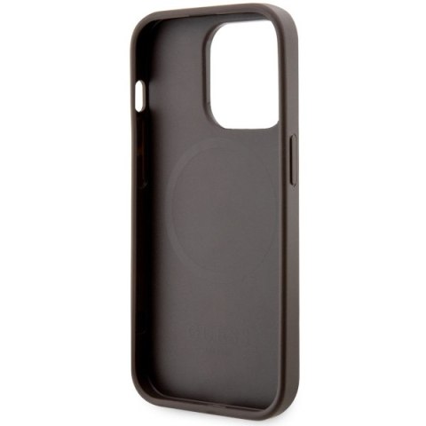 Guess nakładka do iPhone 14 Pro 6,1" GUHMP14LP4RPSW brązowa harcase Magsafe 4G Printed Stripes Guess nakładka do iPhone 14 Pro 6,1" GUHMP14LP4RPSW brązowa harcase Magsafe 4G Printed Stripes