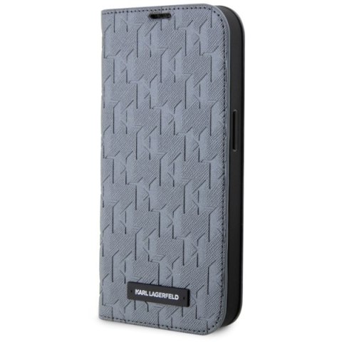 Karl Lagerfeld nakładka do iPhone 14 6,1" KLBKP14SSAKLHPG srebrna BT Saffiano Mono