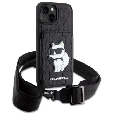 Karl Lagerfeld nakładka do iPhone 14 6,1" KLHCP14SCSAKHPCK czarna hardcase Crossbody Saffiano Mono Choupette NFT Karl Lagerfeld nakładka do iPhone 14 6,1" KLHCP14SCSAKHPCK czarna hardcase Crossbody Saffiano Mono Choupette NFT