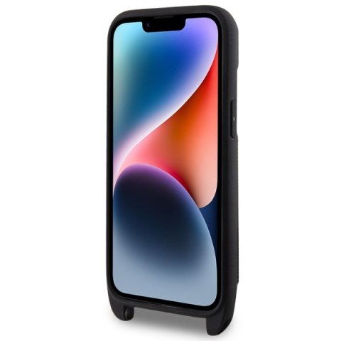 Karl Lagerfeld nakładka do iPhone 14 6,1" KLHCP14SCSAKHPCK czarna hardcase Crossbody Saffiano Mono Choupette NFT Karl Lagerfeld nakładka do iPhone 14 6,1" KLHCP14SCSAKHPCK czarna hardcase Crossbody Saffiano Mono Choupette NFT