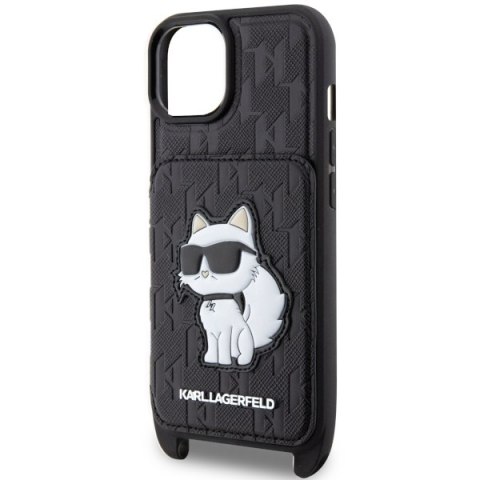 Karl Lagerfeld nakładka do iPhone 14 6,1" KLHCP14SCSAKHPCK czarna hardcase Crossbody Saffiano Mono Choupette NFT Karl Lagerfeld nakładka do iPhone 14 6,1" KLHCP14SCSAKHPCK czarna hardcase Crossbody Saffiano Mono Choupette NFT