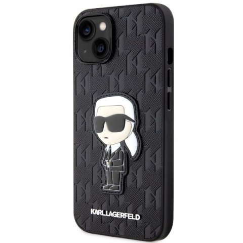 Karl Lagerfeld nakładka do iPhone 14 6,1" KLHCP14SSAKHPKK czarna harcase Saffiano Mono Patch Ikonik NFT Karl Lagerfeld nakładka do iPhone 14 6,1" KLHCP14SSAKHPKK czarna harcase Saffiano Mono Patch Ikonik NFT