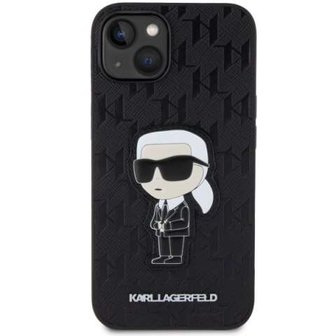 Karl Lagerfeld nakładka do iPhone 14 6,1" KLHCP14SSAKHPKK czarna harcase Saffiano Mono Patch Ikonik NFT Karl Lagerfeld nakładka do iPhone 14 6,1" KLHCP14SSAKHPKK czarna harcase Saffiano Mono Patch Ikonik NFT
