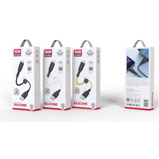 XO kabel NB247 USB - microUSB 0,25 m 6A biały