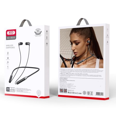 XO słuchawki Bluetooth BS33 dokanałowe czarne XO słuchawki Bluetooth BS33 dokanałowe czarne