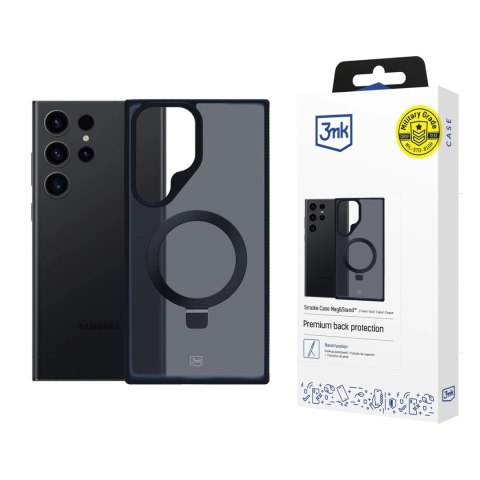 Etui 3mk Smoke Case Mag&Stand na Samsung Galaxy S24 ultra - czarne Etui 3mk Smoke Case Mag&Stand na Samsung Galaxy S24 ultra - czarne