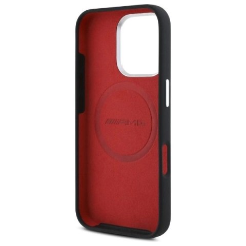 Etui AMG Silicone Graphics MagSafe na iPhone 16 Pro Max - czarne Etui AMG Silicone Graphics MagSafe na iPhone 16 Pro Max - czarne