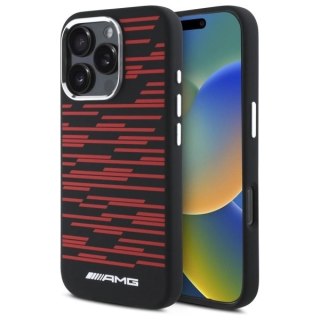 Etui AMG Silicone Graphics MagSafe na iPhone 16 Pro - czarne
