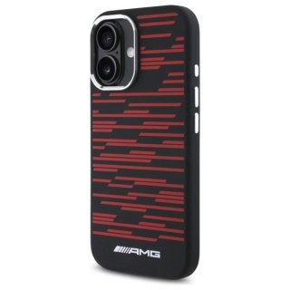 Etui AMG Silicone Graphics MagSafe na iPhone 16 - czarne