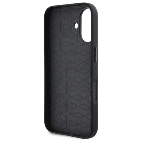 Etui BMW Carbon Wrapped Metal na iPhone 16 - czarne Etui BMW Carbon Wrapped Metal na iPhone 16 - czarne