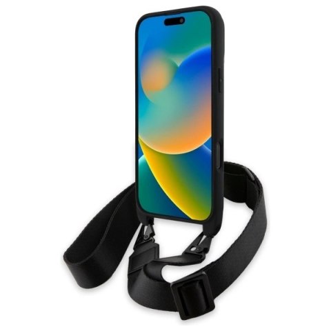 Etui BMW M Edition Carbon Stripe & Strap na iPhone 16 Pro Max - czarne Etui BMW M Edition Carbon Stripe & Strap na iPhone 16 Pro Max - czarne