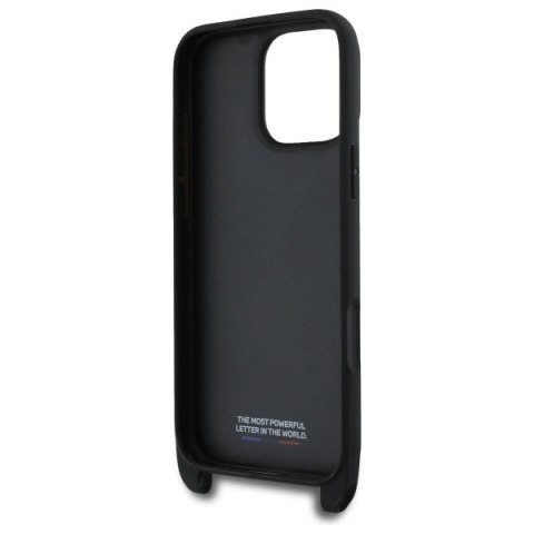 Etui BMW M Edition Carbon Stripe & Strap na iPhone 16 Pro Max - czarne Etui BMW M Edition Carbon Stripe & Strap na iPhone 16 Pro Max - czarne