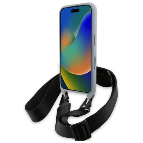 Etui BMW M Edition Carbon Stripe & Strap na iPhone 16 Pro Max - szare Etui BMW M Edition Carbon Stripe & Strap na iPhone 16 Pro Max - szare